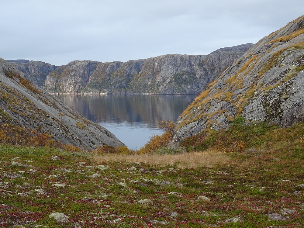 Finsnesrovo midt i bildet med Otterøya bak