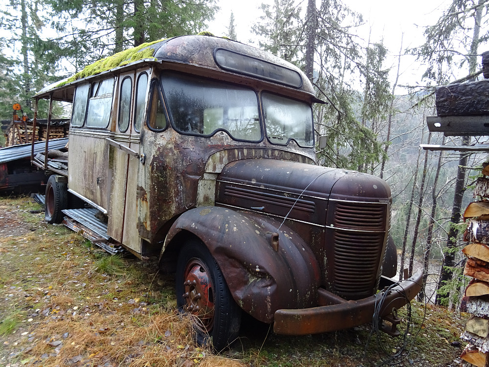 En gammel Volvo buss. Et skikkelig gammelt ikon