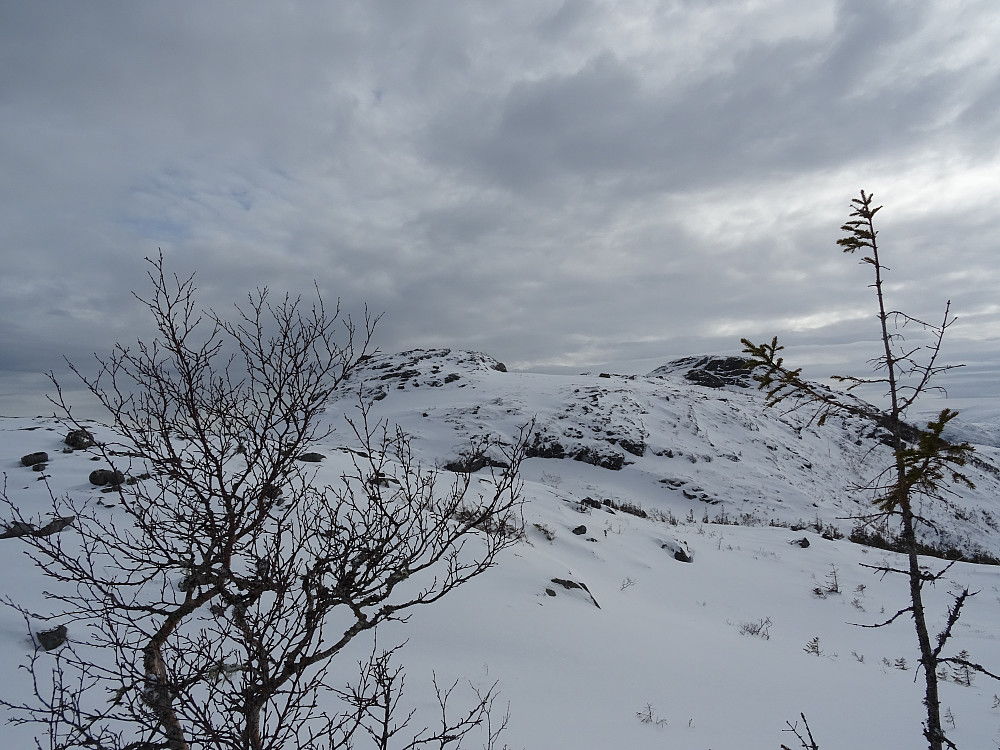 To tvillingtopper på Løysmundliklumpen. Den høyeste til høyre.