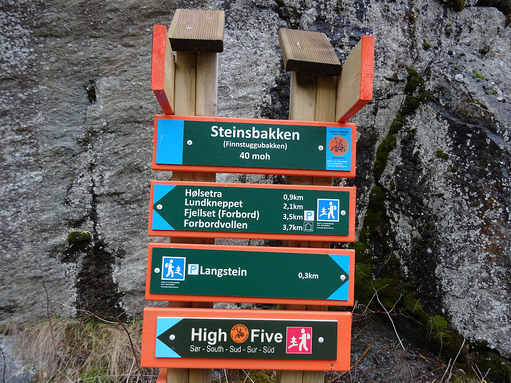 Gode infoskilt med mange turmuligheter