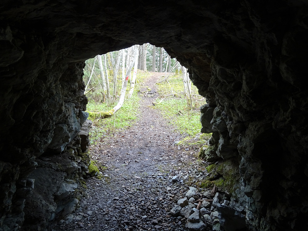 Inne i hulen på Reppasberget