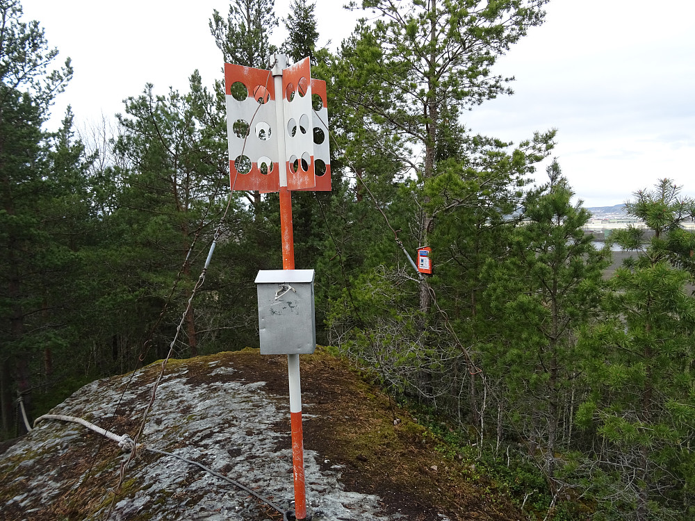 Trigpunkt på Reppasberget. (ikke registrert i Norgeskart)
