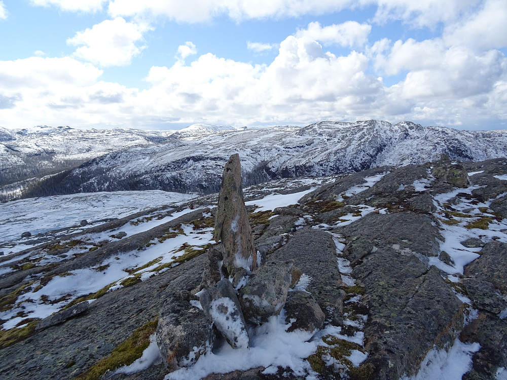 Varden på Osheia Vest, utsikt mot Steinseterfjellet