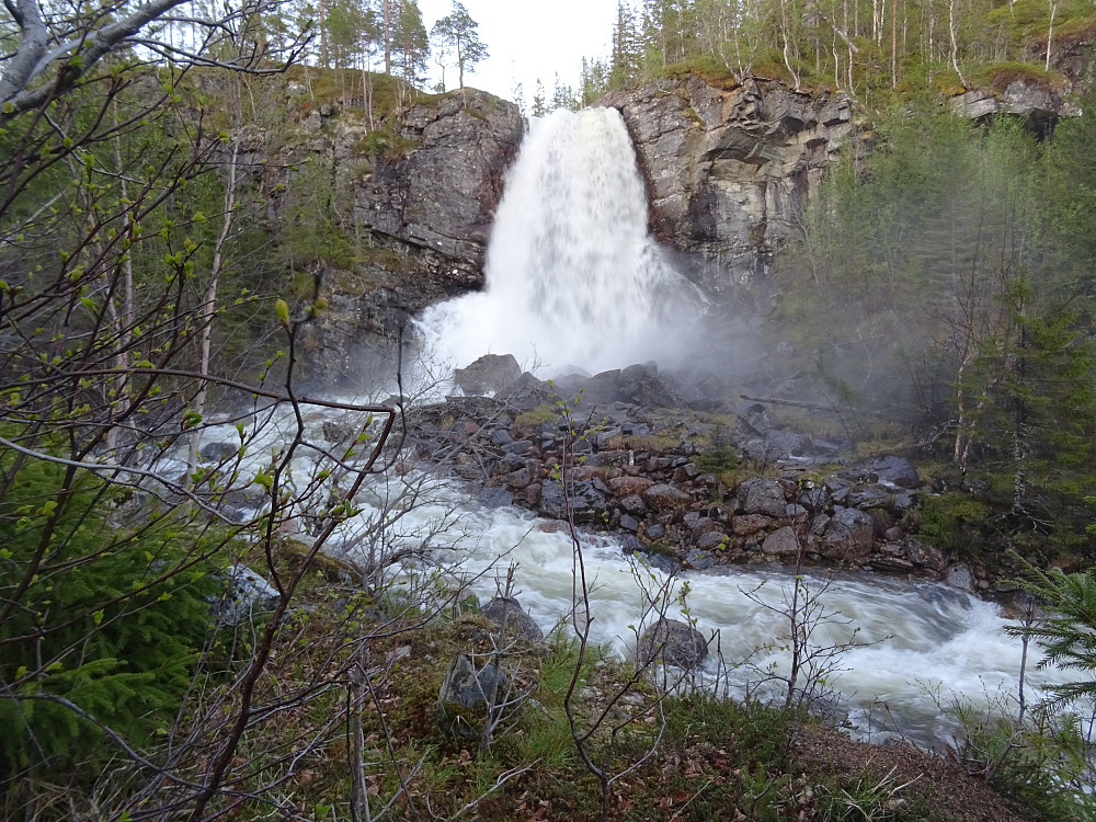 Parkerte ved Ekornfossen