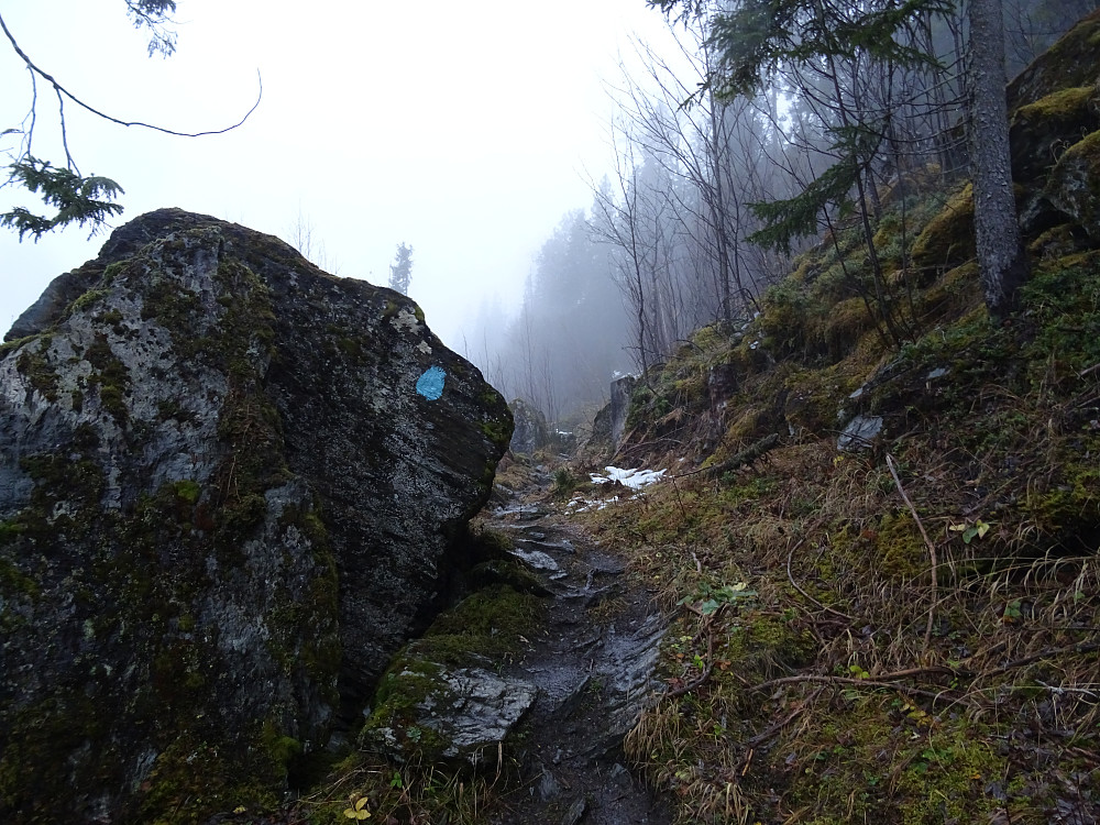 God merking og bratte stier