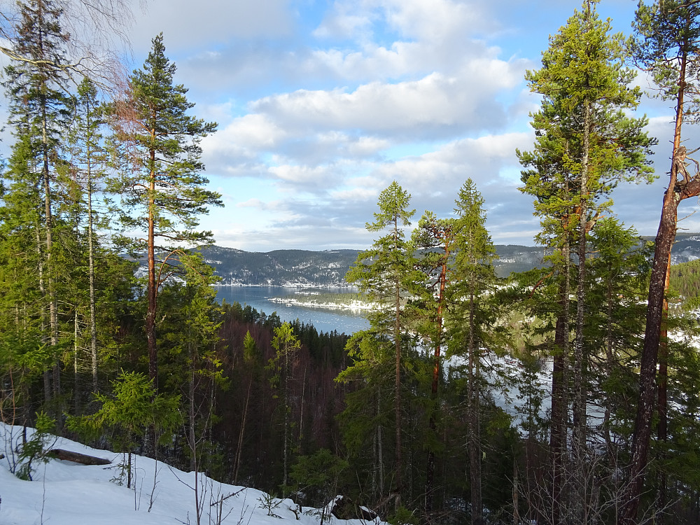 Flott utsikt mot Hoplafjorden