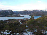 Utsikt fra Liaberget mot Lyngenfjorden