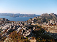 Steinrøysa på toppen av Jensfjellet