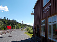 Parkering ved Kopperå jernbanestasjon (328,5 moh)