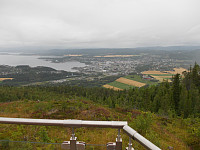 Utsikt mot Steinkjer fra Oftenåsen