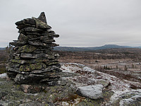 Toppen av Håkkåklumpen med Hærvola bak