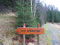 Gapahukskilt til Steinstad