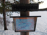 Infoskilt ved Hessjøen)
