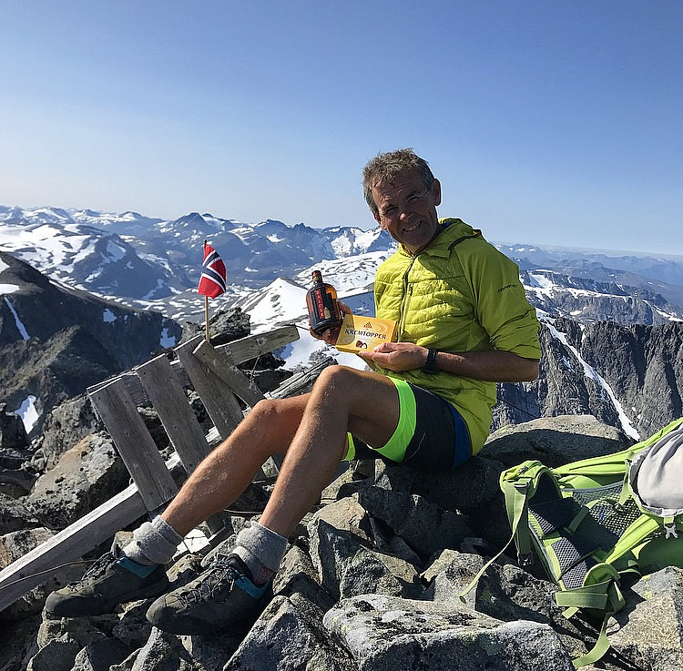 Fornøyd over å ha nådd 402 topper på PF over 500 m i Sør-Norge