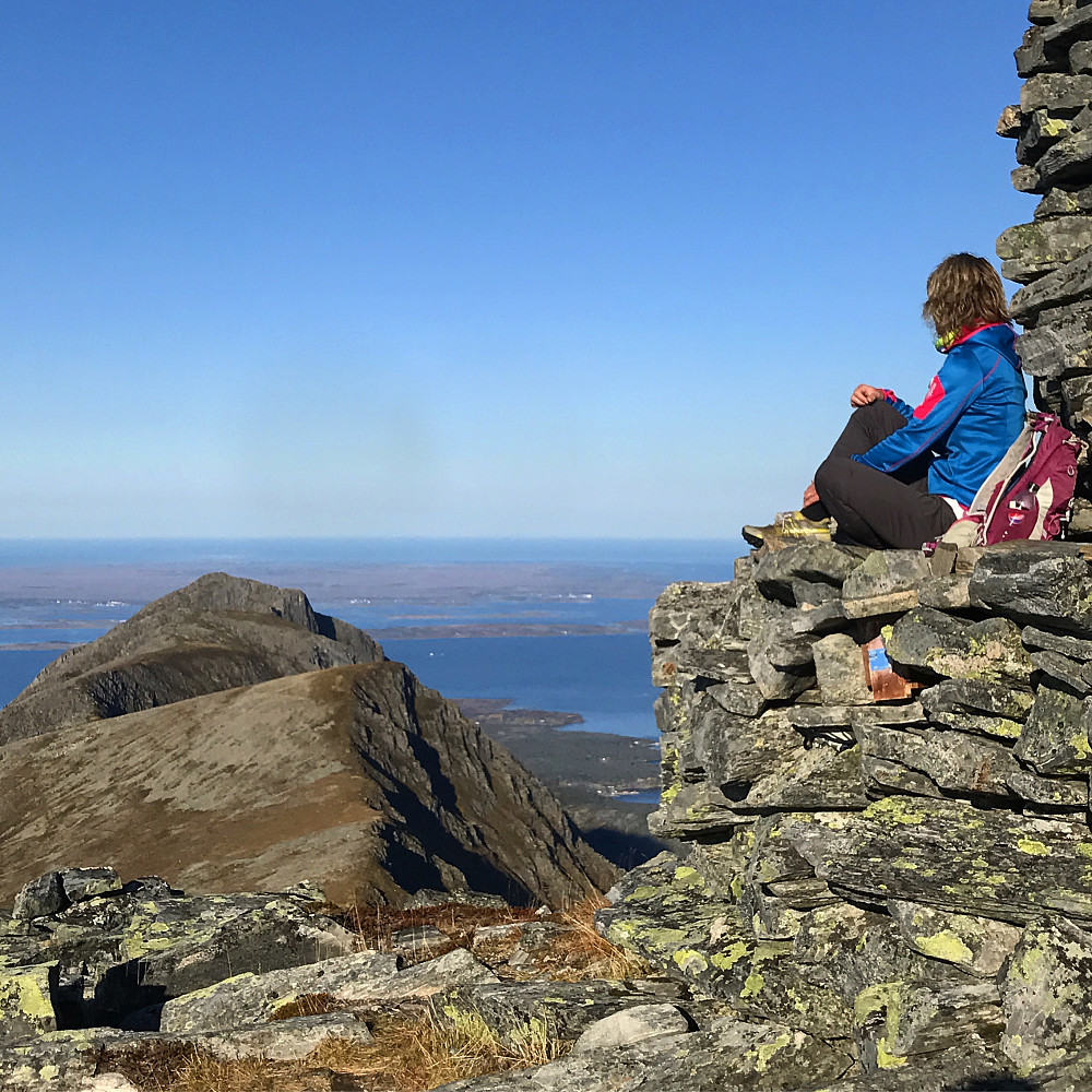 Nydelig utsikt.
Strålende flott høstdag og en spennende tur :)