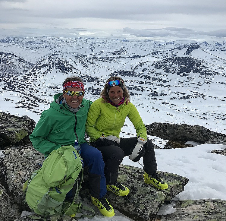 Lang pause på toppen i vindstille vær :)