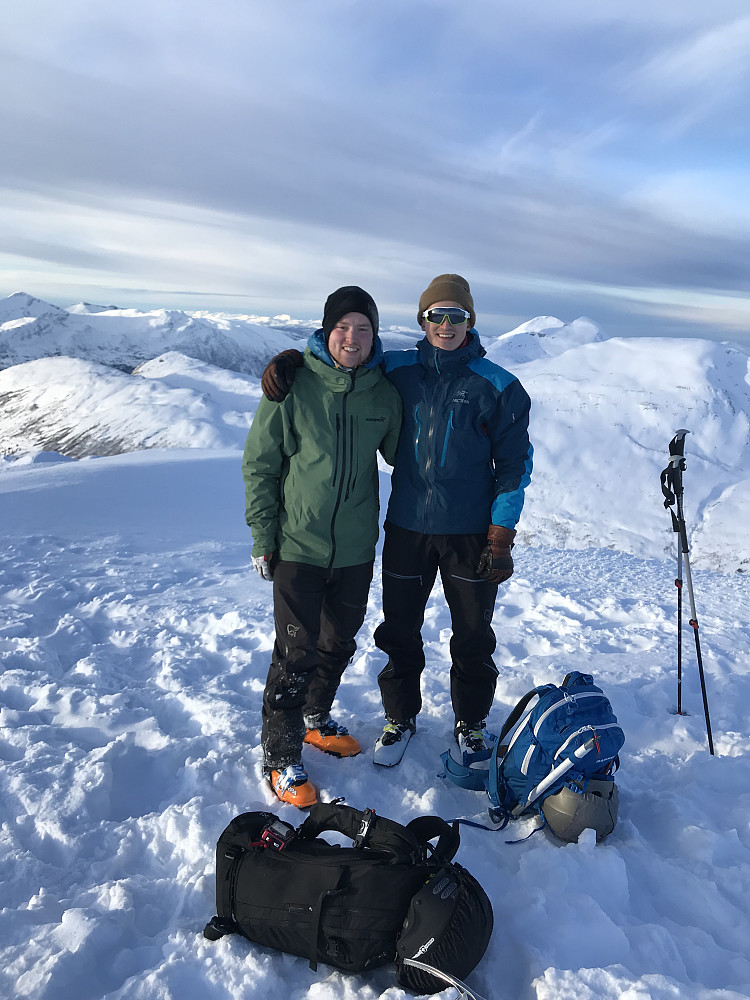 To studenter fra Trondheim fikk en fantastisk flott topptur 