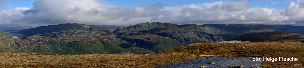 Panorama nordover fra Børrenøse