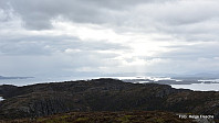 Utsikt over Korsfjorden og Bjørnafjorden.