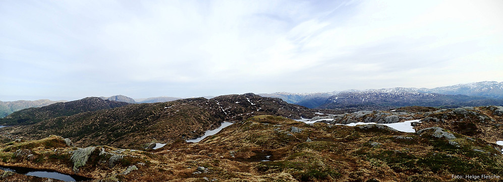 Panorama mot N fra Raudfjell.