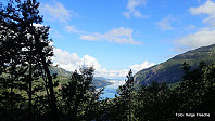 Man får fort flott utsikt ut Austfjorden.