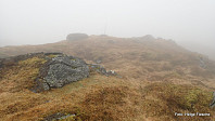 Topp med trigpunkt på Såtefjellet