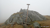 Topp med toppskilt på Såtefjellet