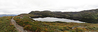 Raudvatnet, Raudfjell og Krånipa bakerst.