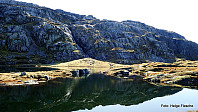  Veggen opp mot Storafjellet, jeg så ingen åpenbar enkel rute.
