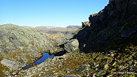  Ned fra Gråfjellet, slik ser det ut i de første kløftene.