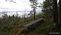  Utsiktsbenken ved Furehaugen.