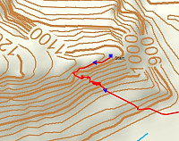 Gps-sporet motiverer bruken av ordet Diagonalen, på tilsvarende måte som gata i Narvik med samme navn.