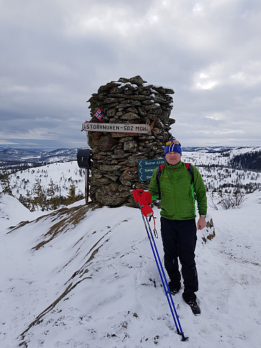 John på toppen!