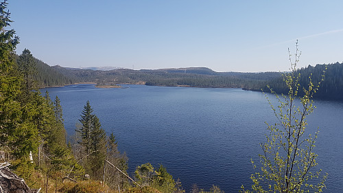Utsikten over Berdalsvatne fra Fjellheimveien